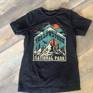 Yellowstone National Park Black T-Shirt